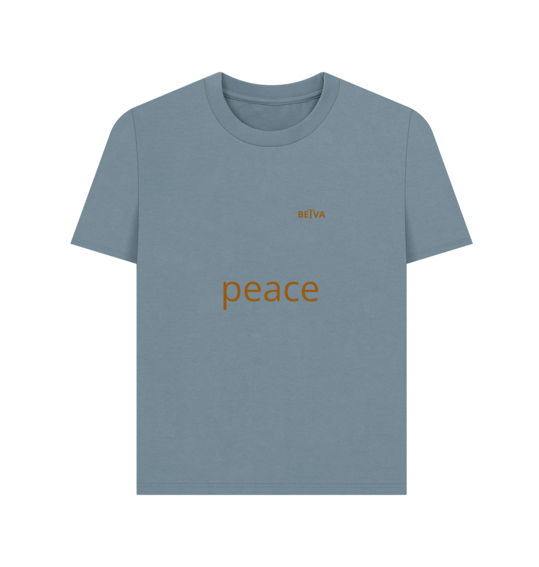 Stone Blue Printed T-shirt