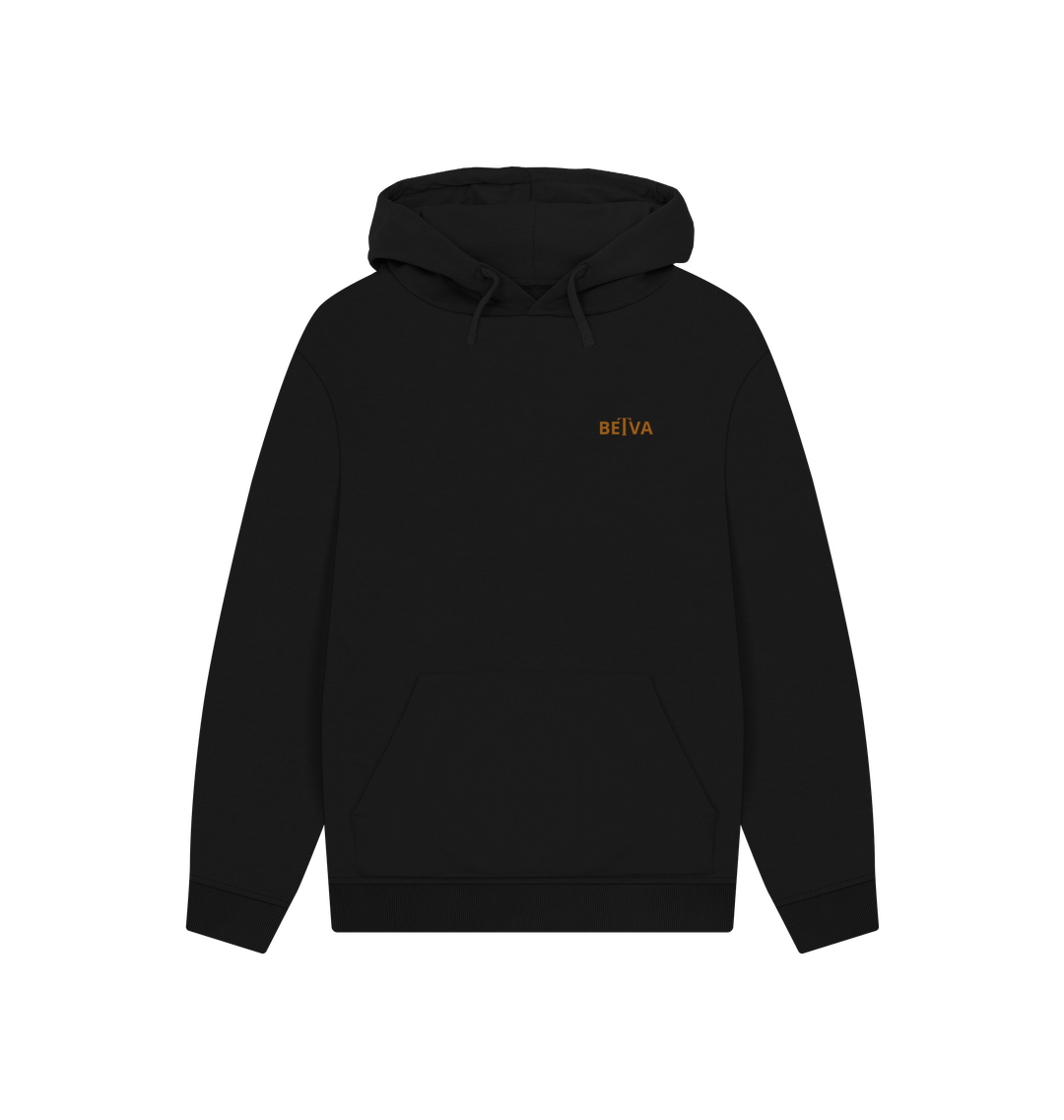 Black Printed Hoody