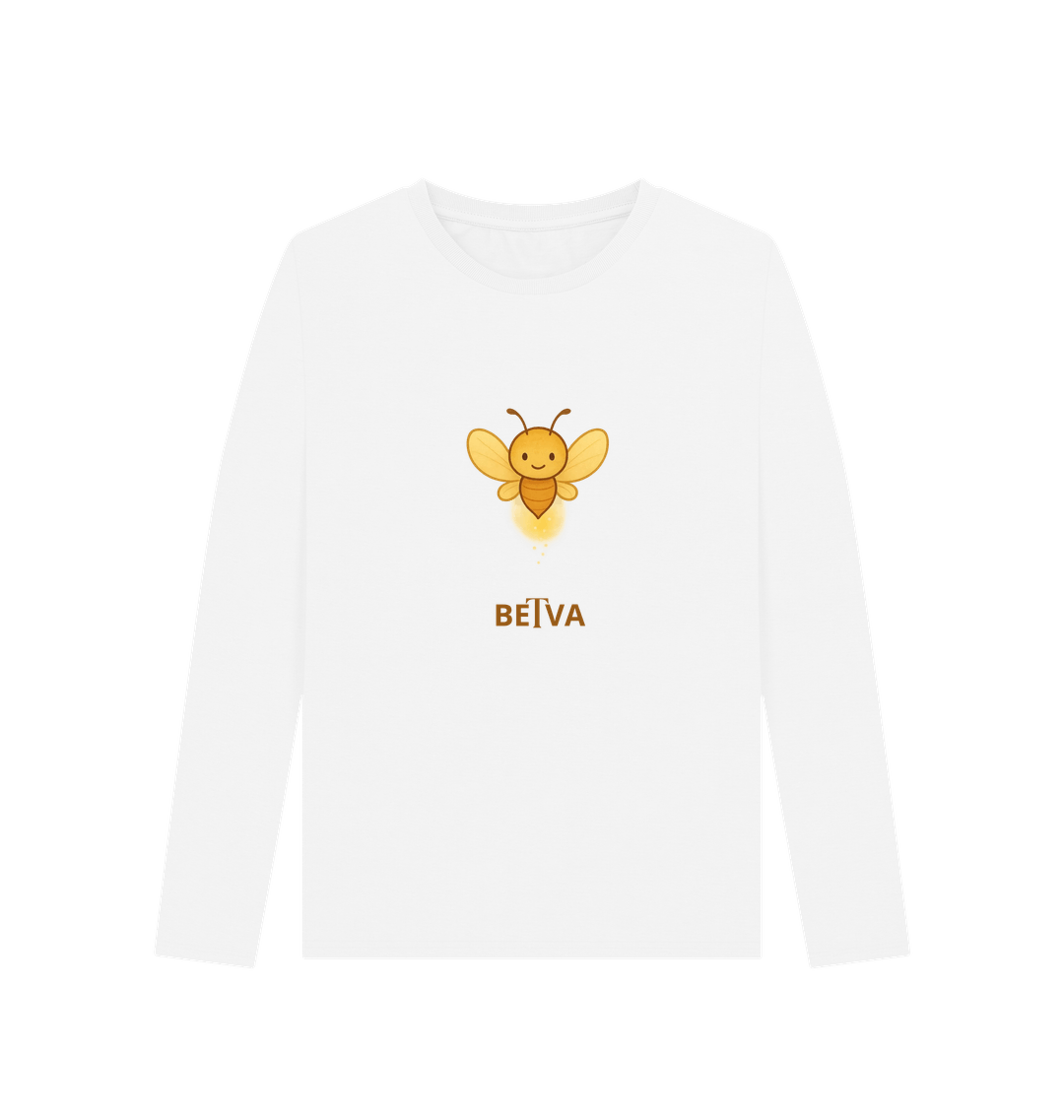 White Printed Long Sleeve T Shirt