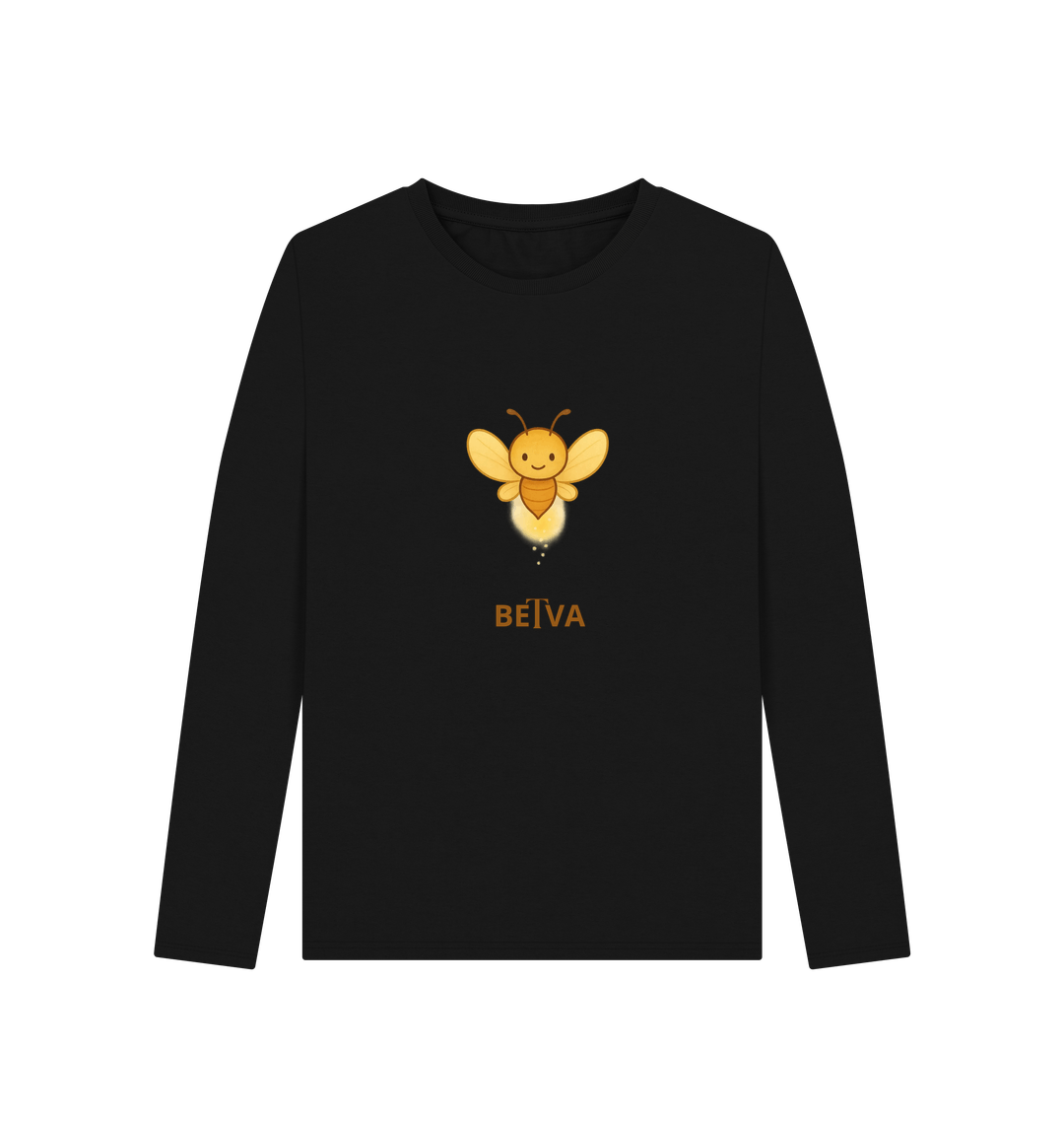 Black Printed Long Sleeve T Shirt