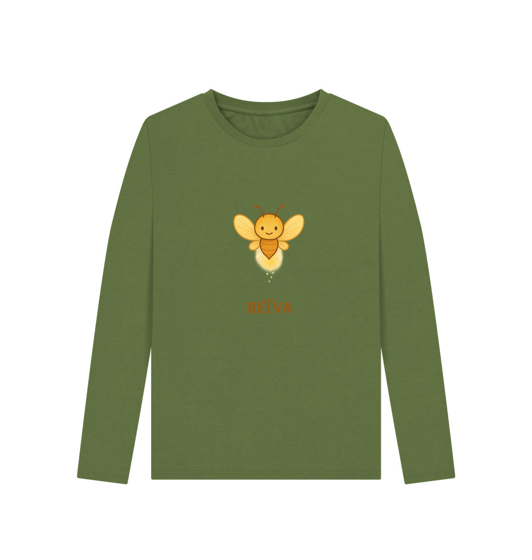 Khaki Printed Long Sleeve T Shirt