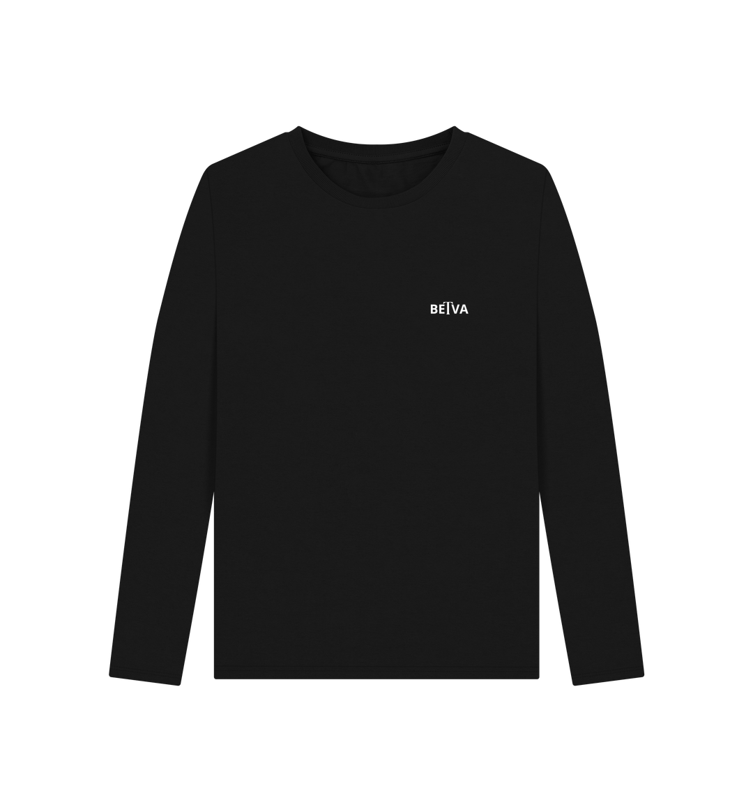 Black Printed Long Sleeve T Shirt