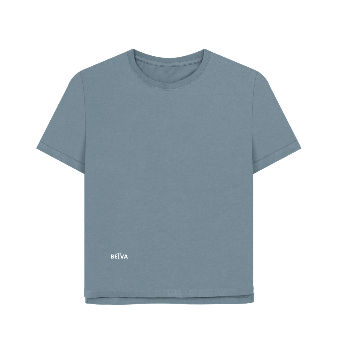 Stone Blue Printed T-shirt