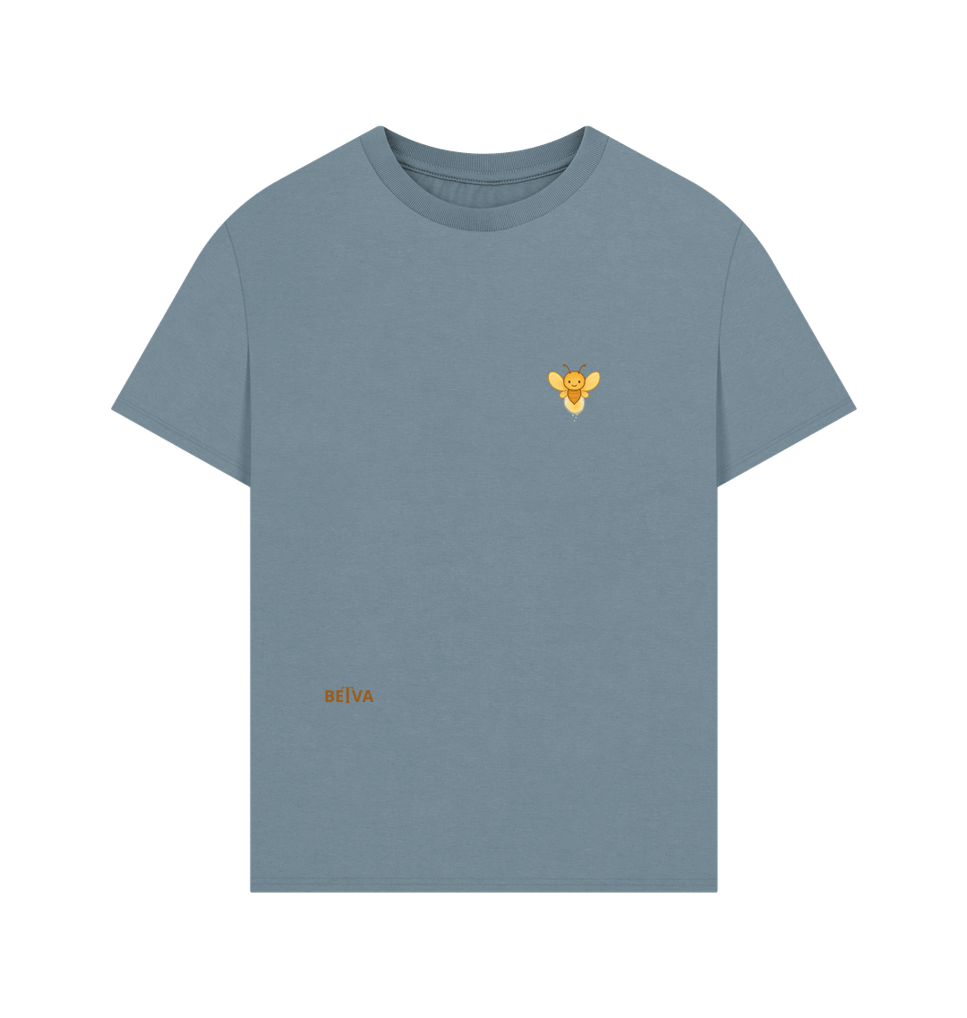 Stone Blue Printed T-shirt