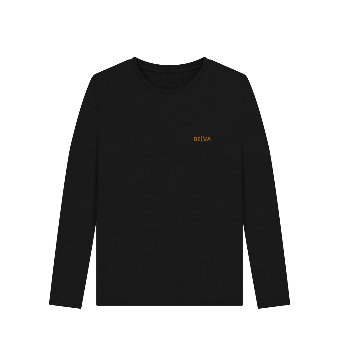 Black Printed Long Sleeve T Shirt