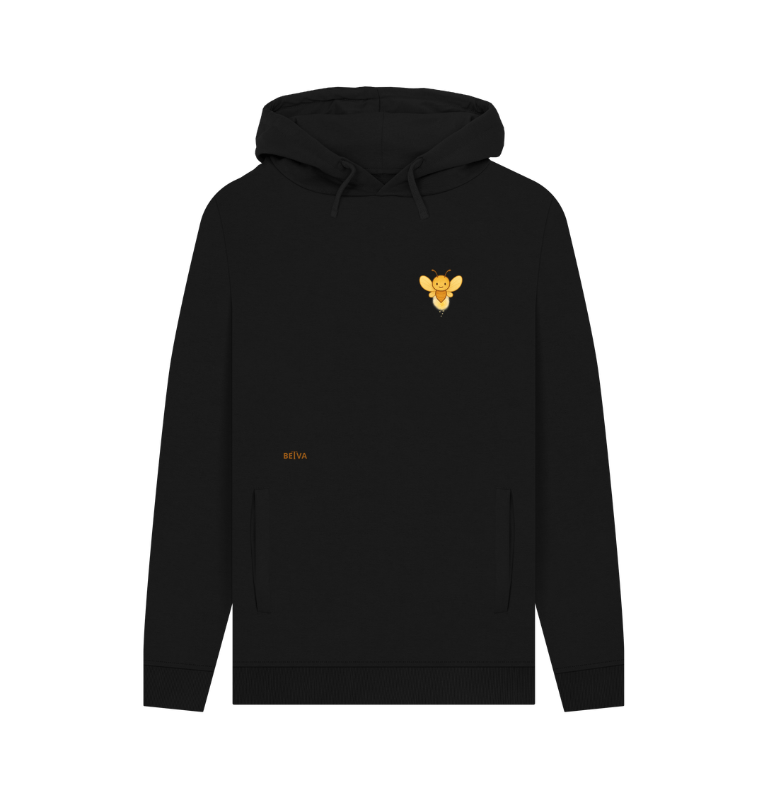Black Printed Hoody