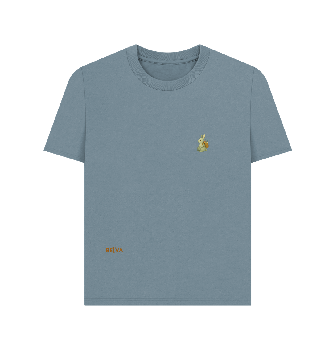 Stone Blue Printed T-shirt