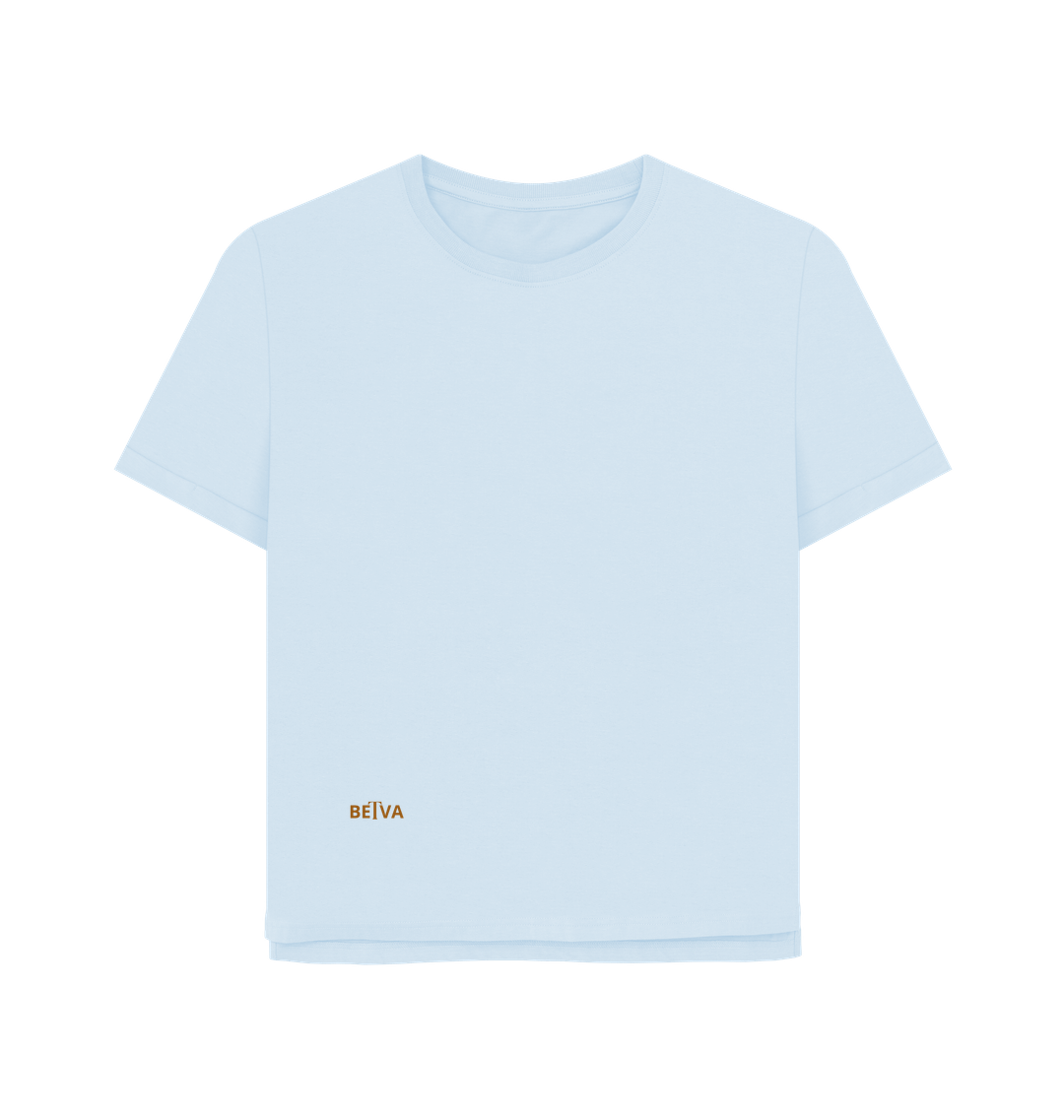 Sky Blue Printed T-shirt