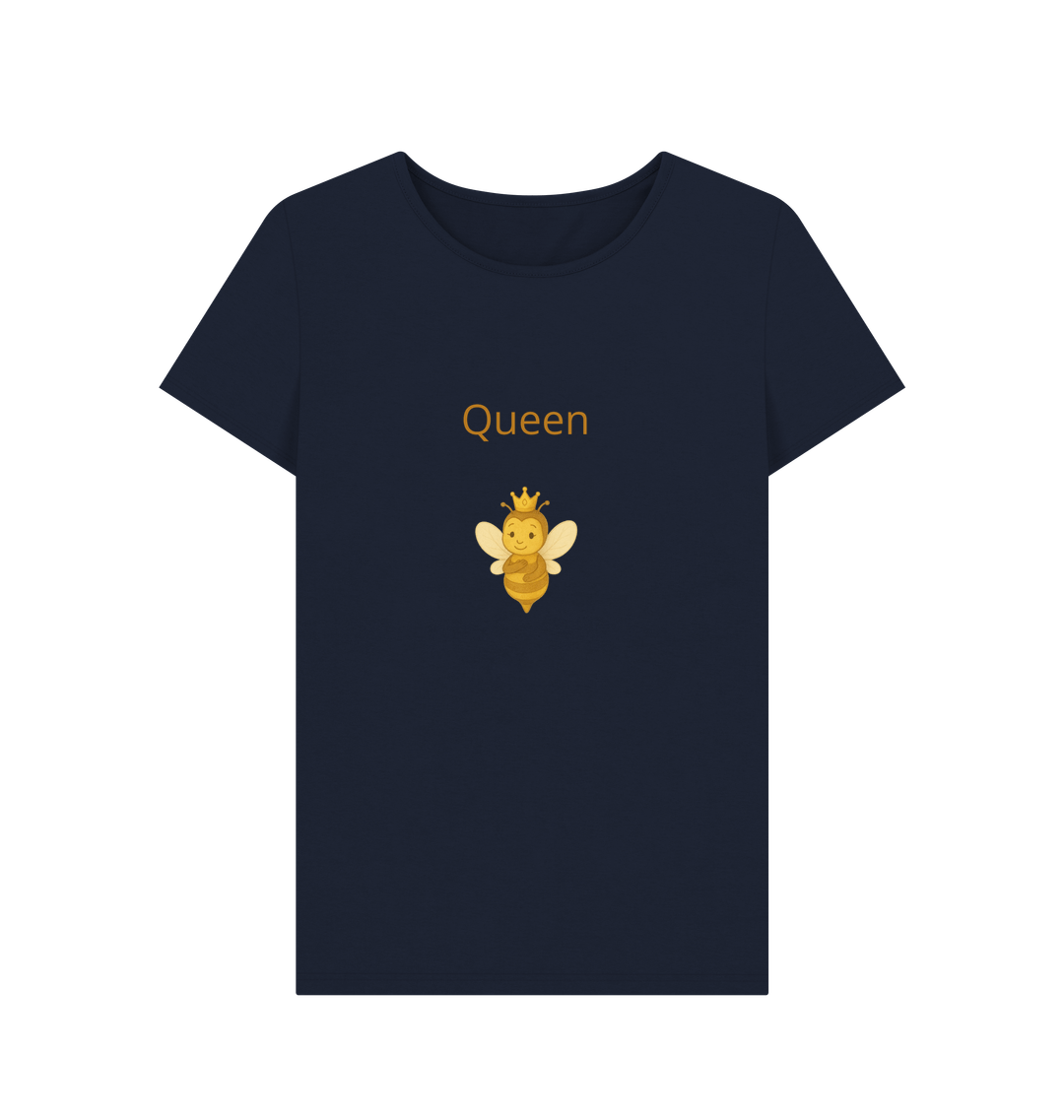 Navy Blue Printed T-shirt Front