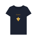 Navy Blue Printed T-shirt Front