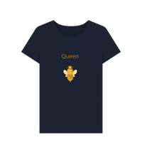 Navy Blue Printed T-shirt Front