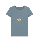 Stone Blue Printed T-shirt Front