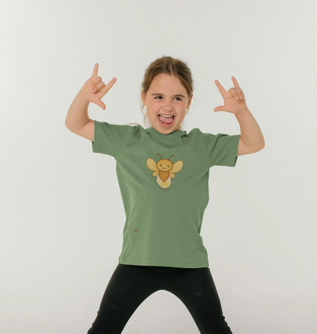 Kids' Basic Tee - BETVA GLOW™ Firefly Light Organic Cotton
