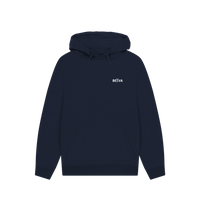 Navy Printed Hoody