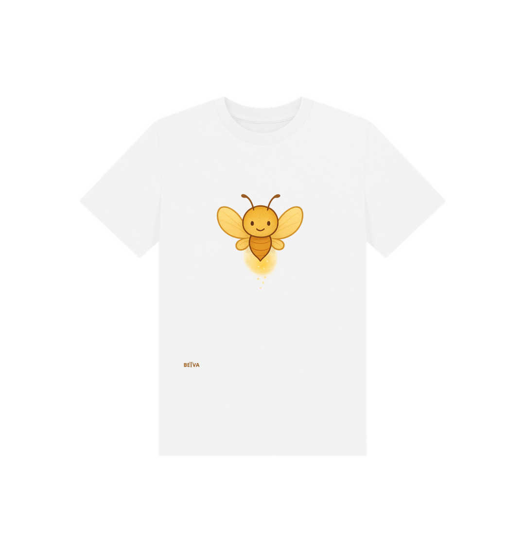 White Printed Kids T-Shirt