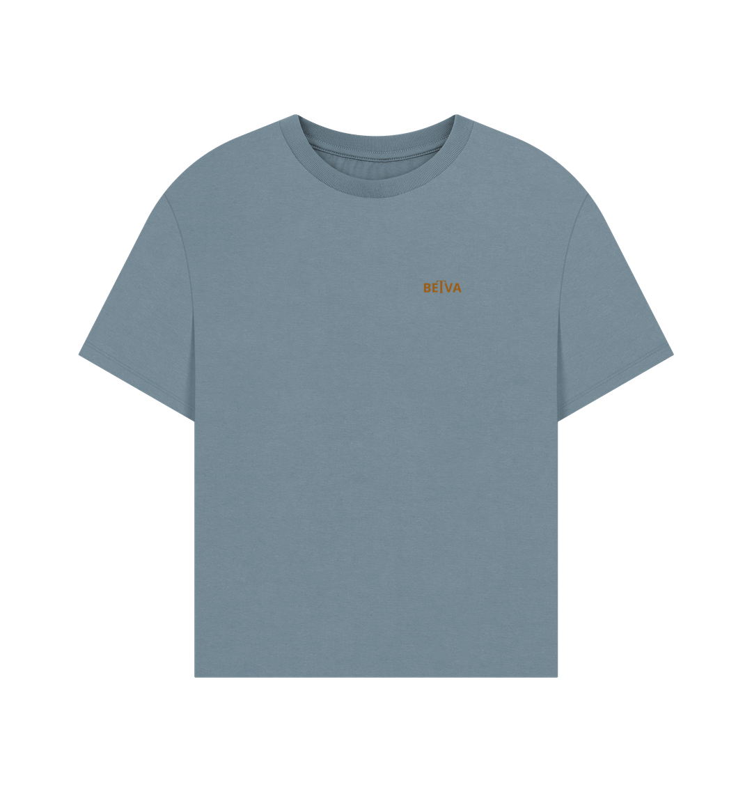 Stone Blue Printed T-shirt