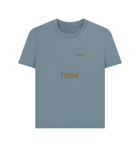 Stone Blue Printed T-shirt
