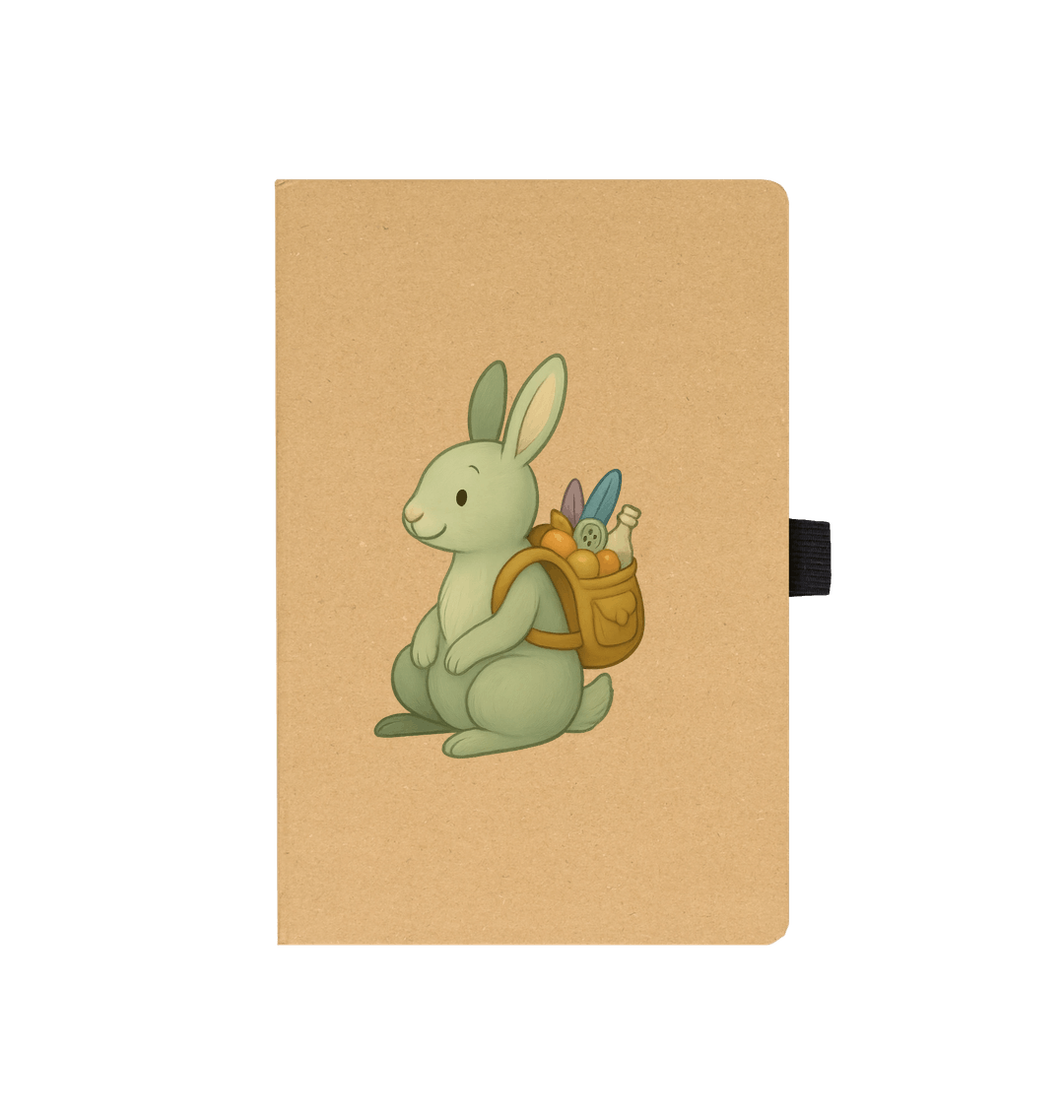 Recycled Kraft Notebook “BRUNO” – BETVA Companion Bunny Journal A5