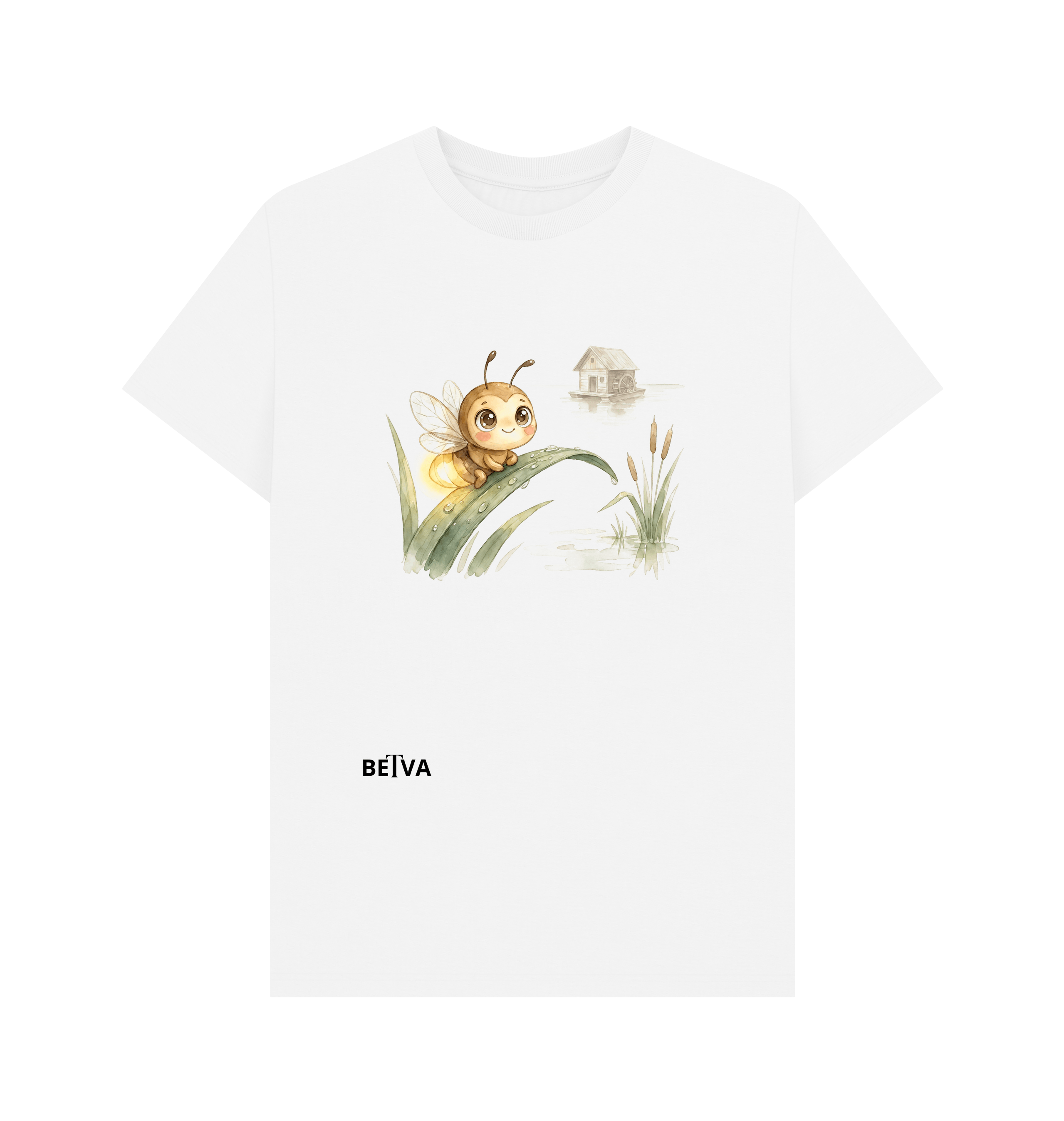 White Printed T-shirt Front