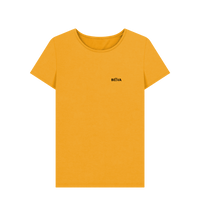 Mustard Printed T-shirt Front