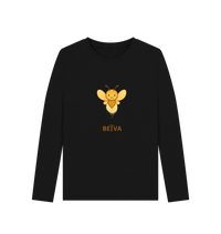 Black Printed Long Sleeve T Shirt