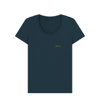 Denim Blue Printed T-shirt Front