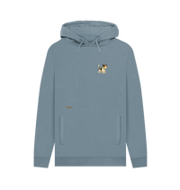 Stone Blue Printed Hoody