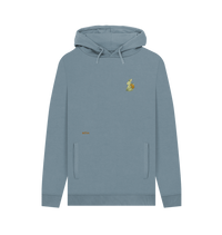 Stone Blue Printed Hoody