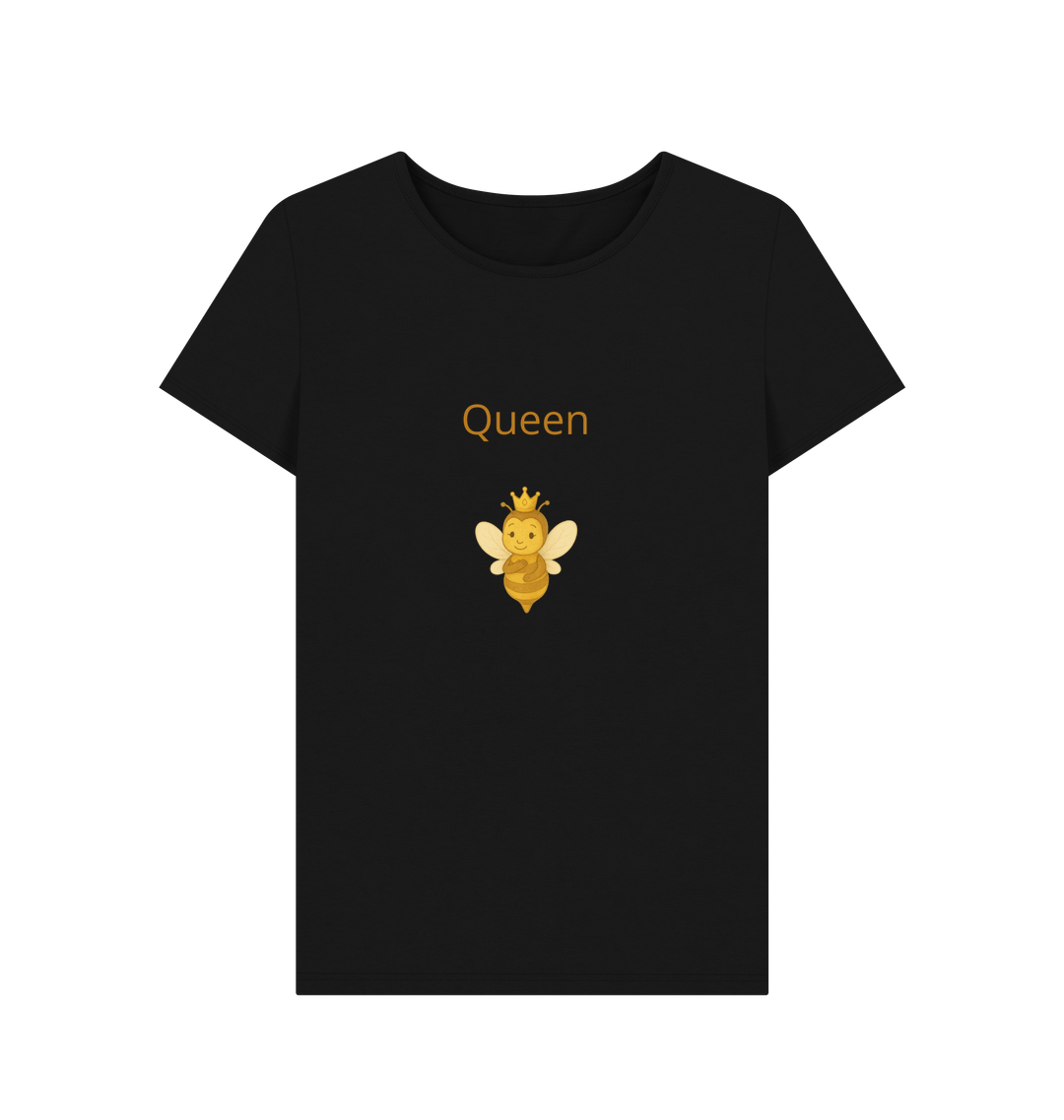Black Printed T-shirt Front