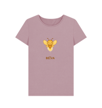 Mauve Printed T-shirt Front