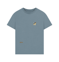 Stone Blue Printed T-shirt