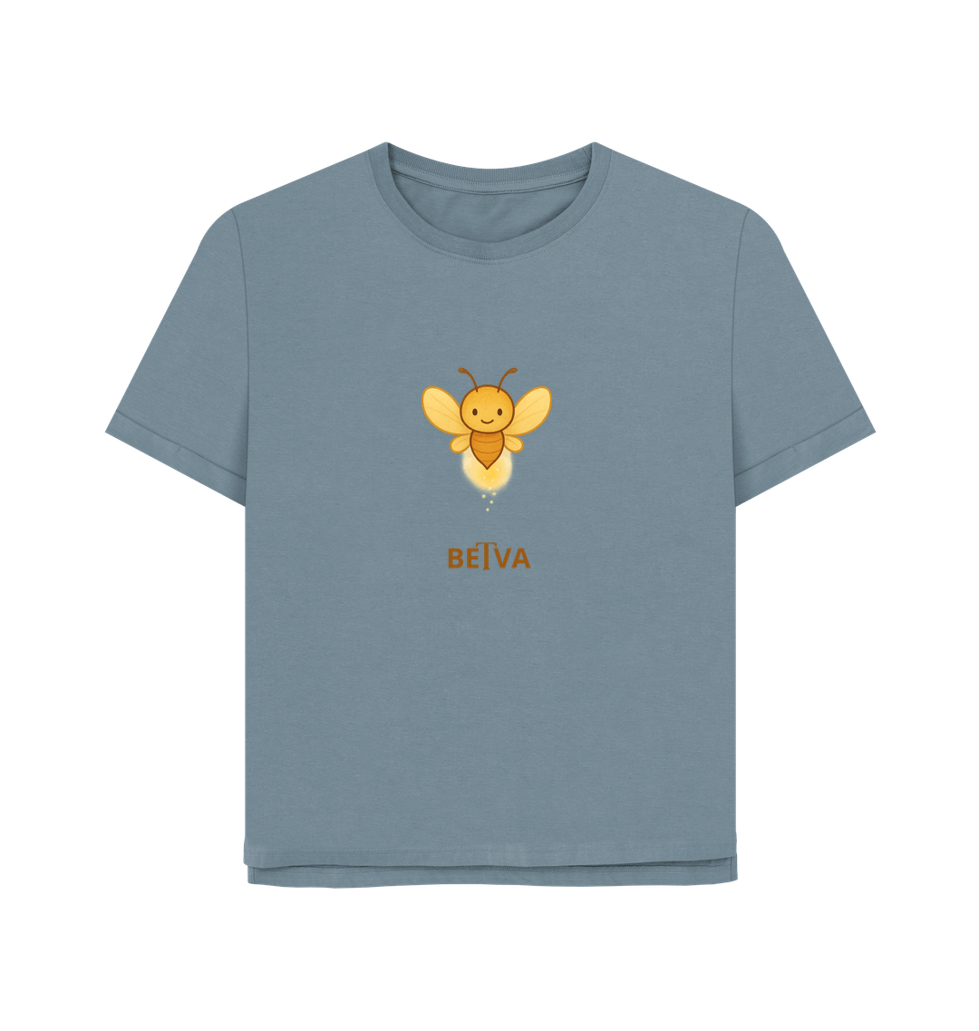 Stone Blue Printed T-shirt