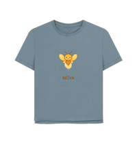 Stone Blue Printed T-shirt