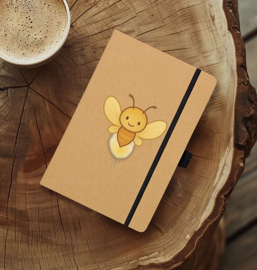 Recycled Kraft Notebook - BETVA GLOW™ Radiant Companion Journal A5