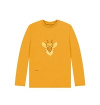 Mustard Printed Kids T-Shirt