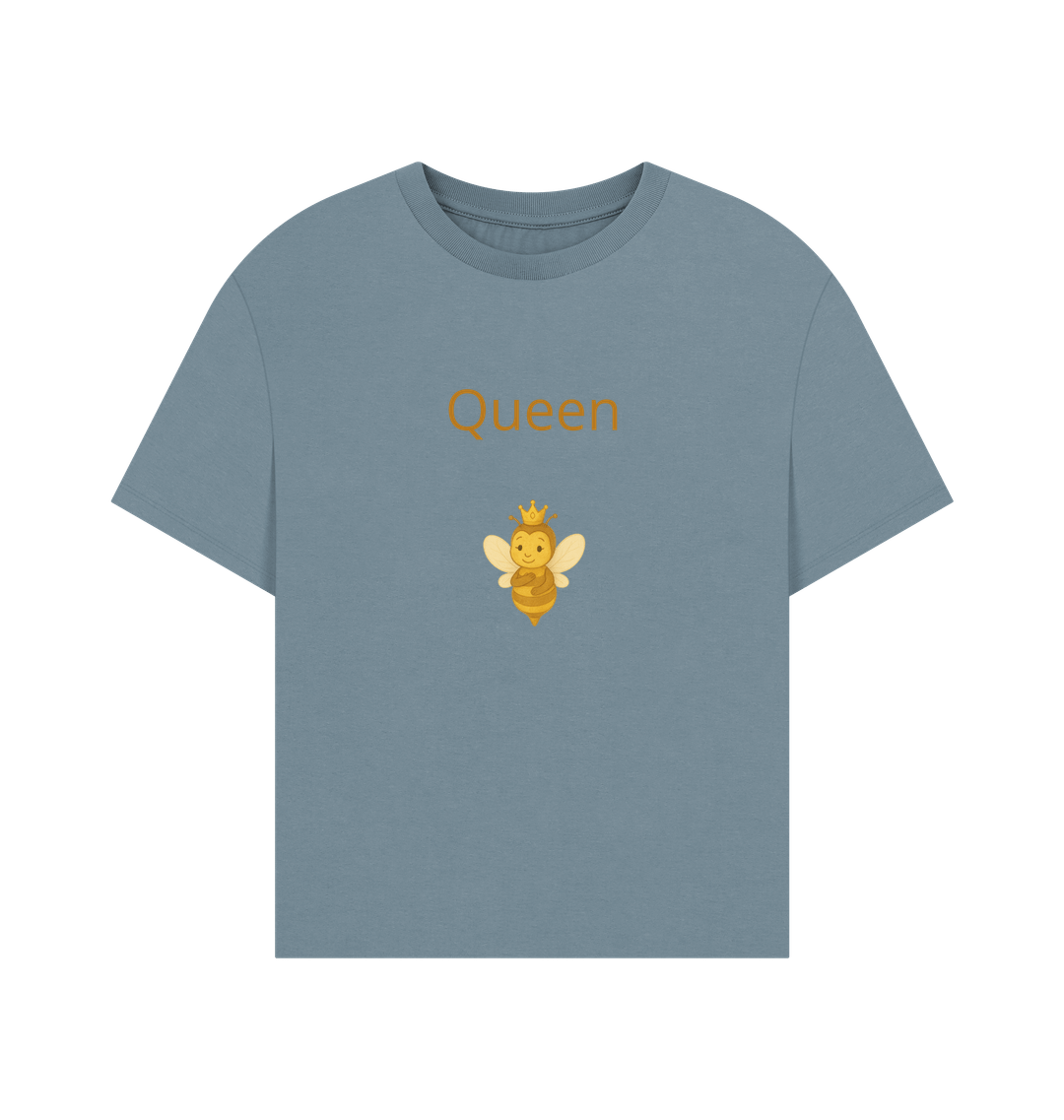 Stone Blue Printed T-shirt