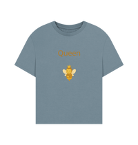 Stone Blue Printed T-shirt