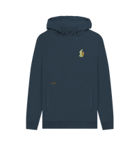 Navy Printed Hoody