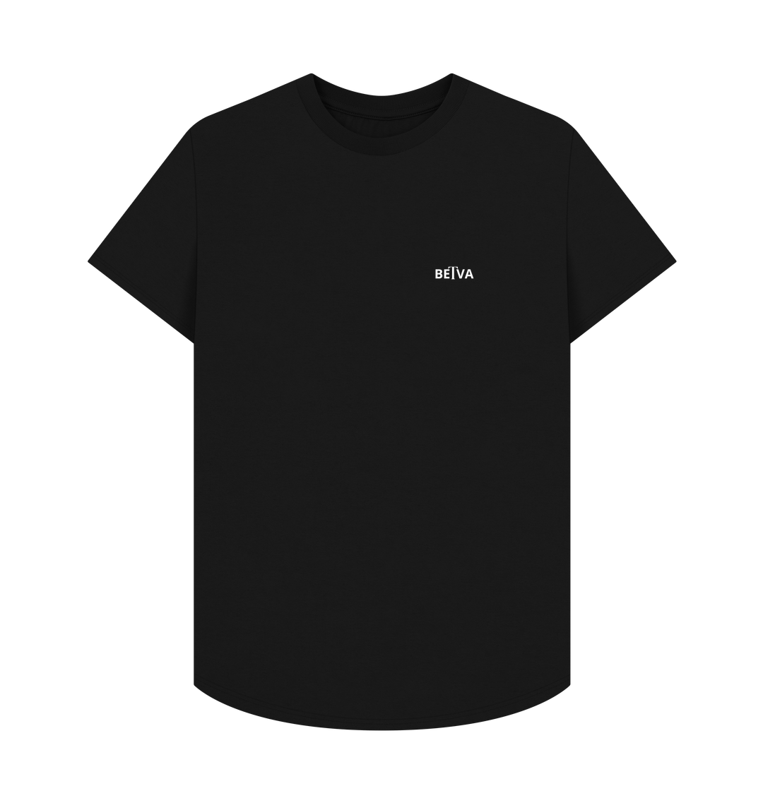 Men’s Longline T-shirt (Organic Cotton) – BETVA Minimalist Logo