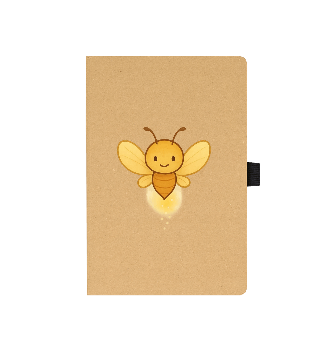 Recycled Kraft Notebook - BETVA GLOW™ Radiant Companion Journal A5