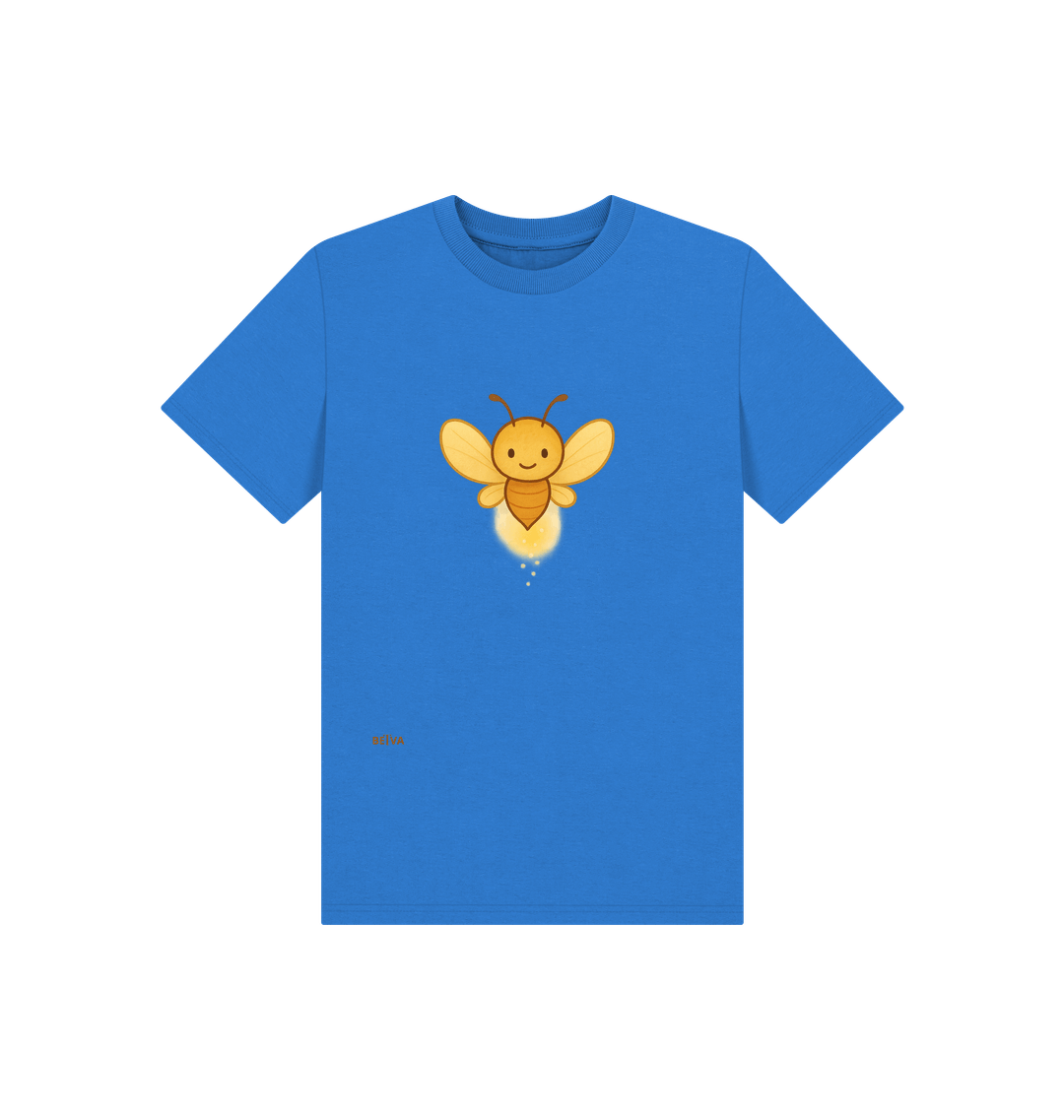 Bright Blue Printed Kids T-Shirt