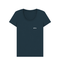 Denim Blue Printed T-shirt