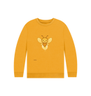 Mustard Printed Kids Jumper