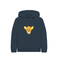 Navy Blue Printed Kids Hoodie