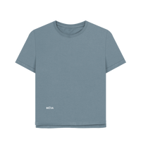 Stone Blue Printed T-shirt