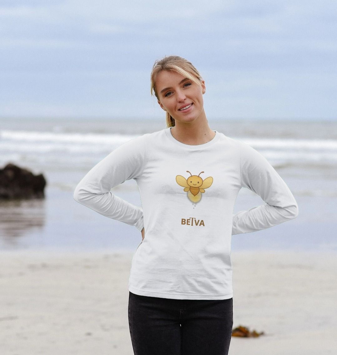 BETVA GLOW™ - Women's Long Sleeve Organic Cotton Tee