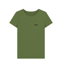 Khaki Printed T-shirt Front