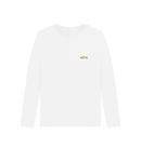White Printed Long Sleeve T Shirt