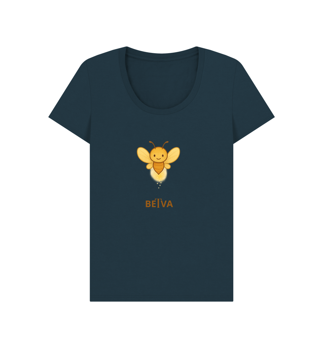 Denim Blue Printed T-shirt Front