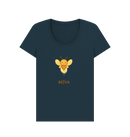 Denim Blue Printed T-shirt Front